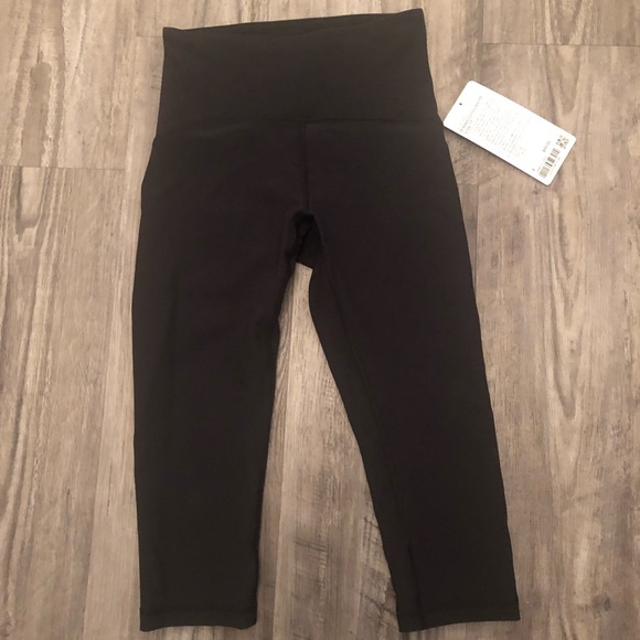 lululemon athletica Pants - lululemon ribbed contoured HR crop 17"